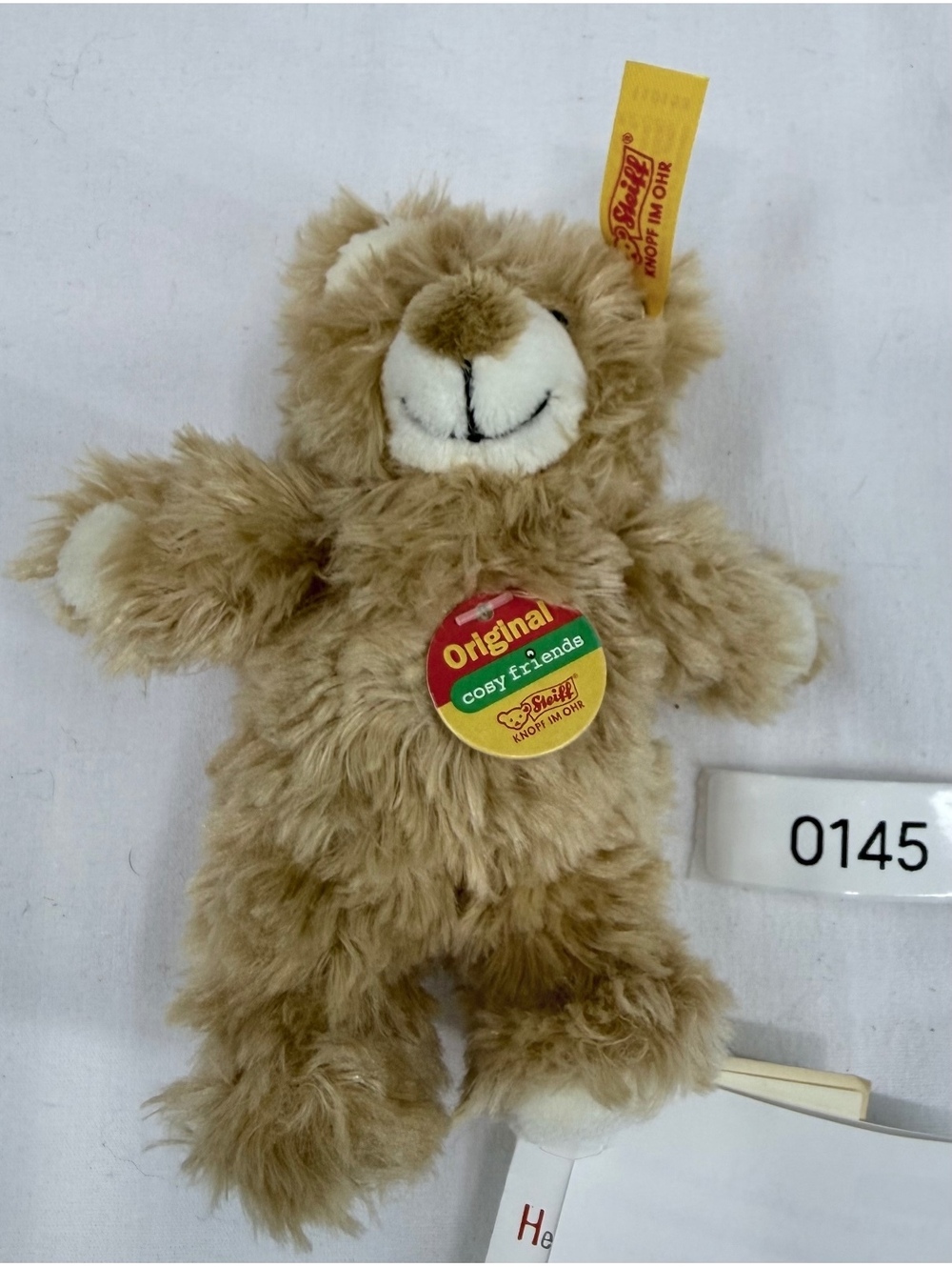 Steiff Original Blond Teddy Bear Keychain Plush with Tags